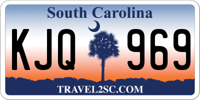 SC license plate KJQ969