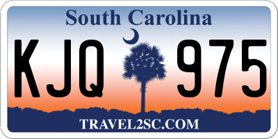 SC license plate KJQ975