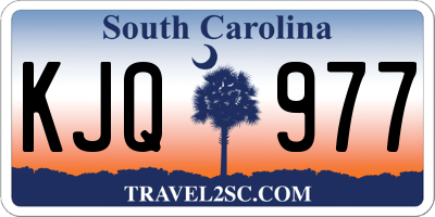 SC license plate KJQ977