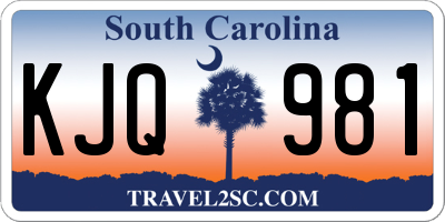 SC license plate KJQ981