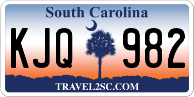 SC license plate KJQ982