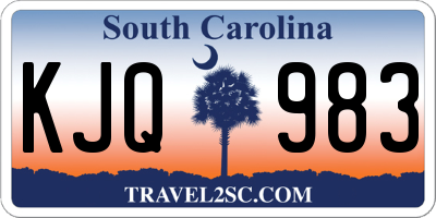 SC license plate KJQ983