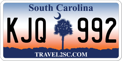 SC license plate KJQ992