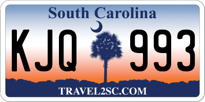 SC license plate KJQ993