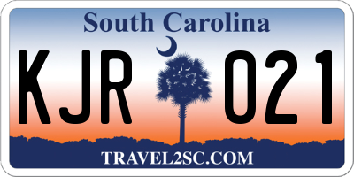 SC license plate KJR021