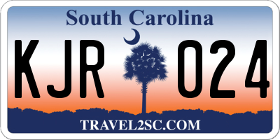 SC license plate KJR024