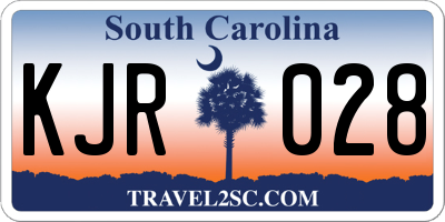 SC license plate KJR028