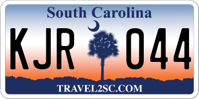 SC license plate KJR044