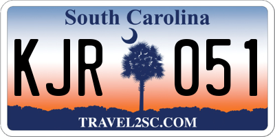 SC license plate KJR051