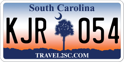 SC license plate KJR054