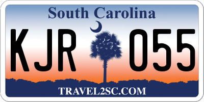 SC license plate KJR055