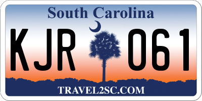 SC license plate KJR061