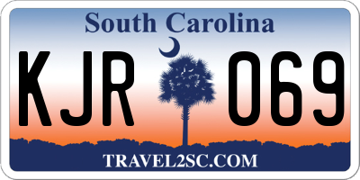 SC license plate KJR069