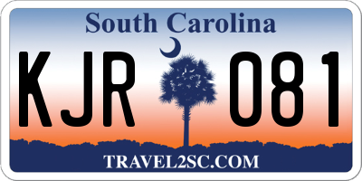SC license plate KJR081