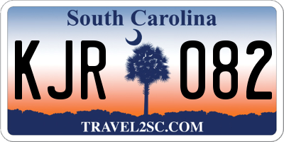 SC license plate KJR082