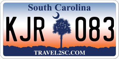 SC license plate KJR083