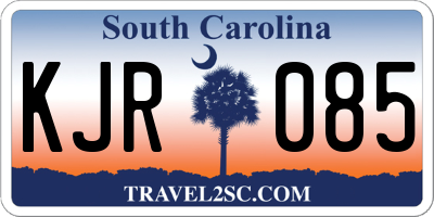 SC license plate KJR085