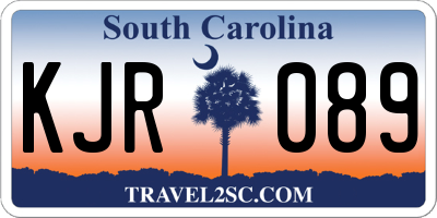 SC license plate KJR089