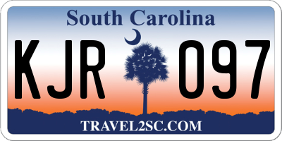 SC license plate KJR097