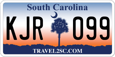 SC license plate KJR099