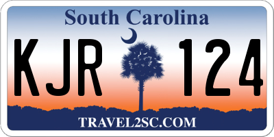 SC license plate KJR124