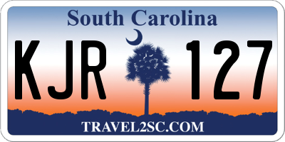 SC license plate KJR127