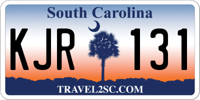SC license plate KJR131