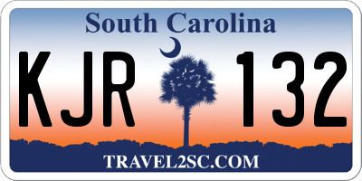 SC license plate KJR132
