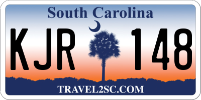 SC license plate KJR148