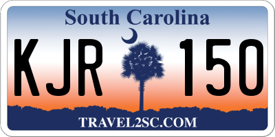 SC license plate KJR150
