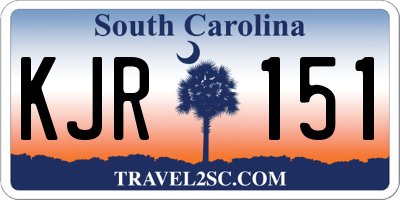 SC license plate KJR151