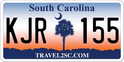 SC license plate KJR155