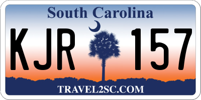 SC license plate KJR157