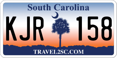 SC license plate KJR158