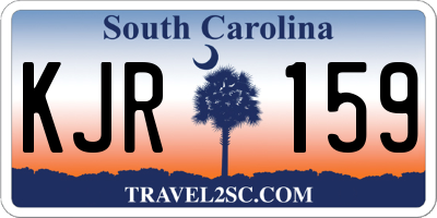 SC license plate KJR159