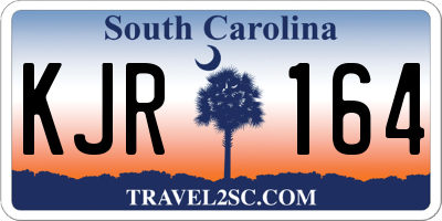 SC license plate KJR164