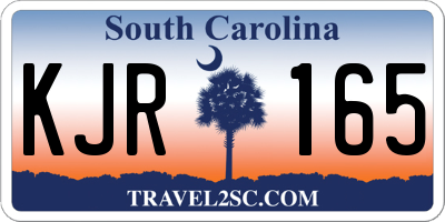 SC license plate KJR165