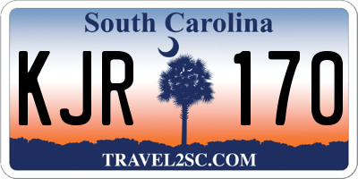 SC license plate KJR170