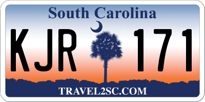 SC license plate KJR171