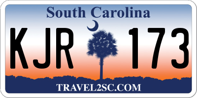 SC license plate KJR173