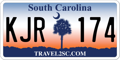 SC license plate KJR174