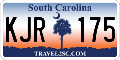SC license plate KJR175