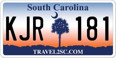 SC license plate KJR181