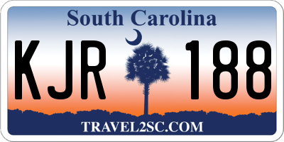 SC license plate KJR188