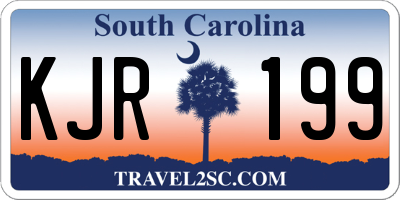 SC license plate KJR199