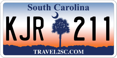 SC license plate KJR211
