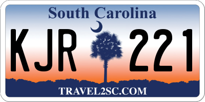 SC license plate KJR221