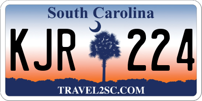 SC license plate KJR224