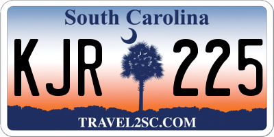 SC license plate KJR225