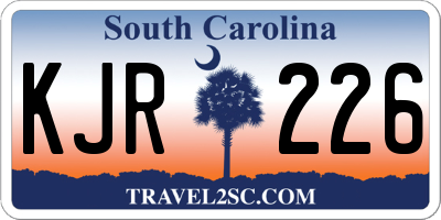 SC license plate KJR226
